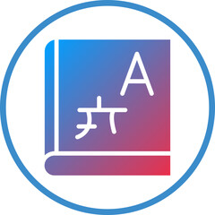 Vector Design Language Learning Icon Style