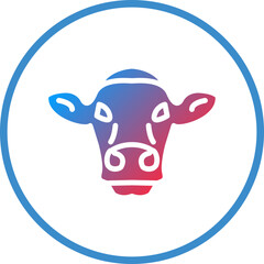 Vector Design Cow Icon Style