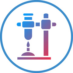 Vector Design Beaker Stand Icon Style