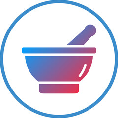 Vector Design Mortar Icon Style