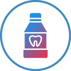 Vector Design Mouthwash Icon Style