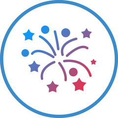 Vector Design Firework Icon Style