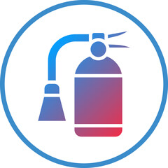 Vector Design Fire Extinguisher Icon Style