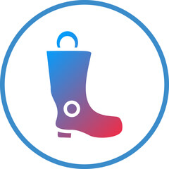 Vector Design Firefighter Boots Icon Style