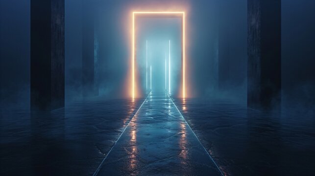 abstract surreal and mysterious lighting atmosphere