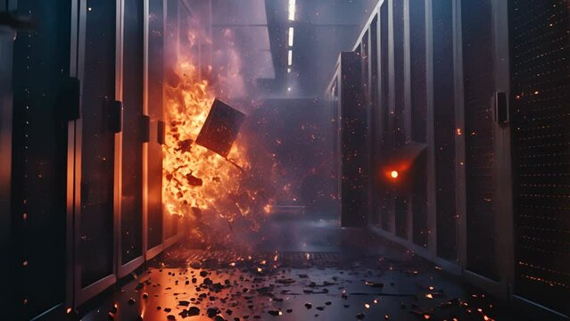 Server Room Catastrophe, Explosive Data Center Failure