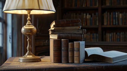 Books with Bookend 4K Realistic Lighting Unreal

