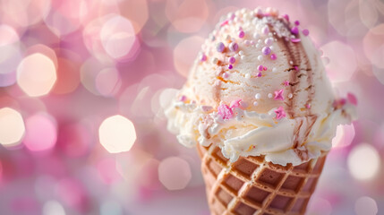 Ice Cream in a Cone. 