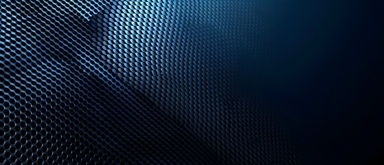 Blue background with carbon fiber texture pattern vector presentation design 

