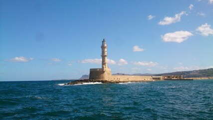 Discovery of the landscapes of Crete, an island in Greece, in summer