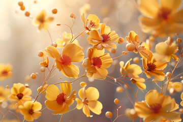 Light spring floral background