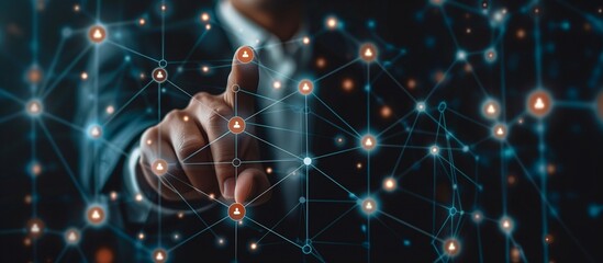 Human Resources Manager Selecting Most Suitable Candidate from Workers' Social Network, HR, Hiring Concept.