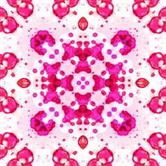 Seamless kaleidoscope pattern. Texture art