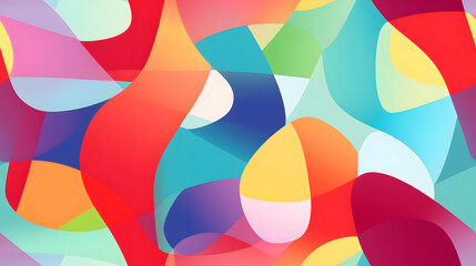 abstract shapes that overlap and intersect in different colors and sizes design poster background
