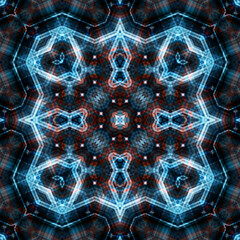 Seamless kaleidoscope pattern. Texture art