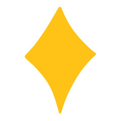 Obraz premium Flash sparkle flat star icon.