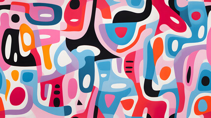 Obraz premium Abstract symbolic representations geometric shapes design poster background