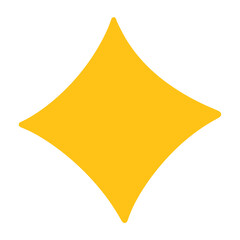 Obraz premium Flash sparkle flat star icon.