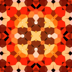 Seamless kaleidoscope pattern. Texture art