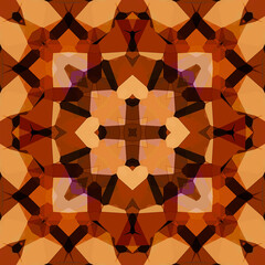 Seamless kaleidoscope pattern. Texture art