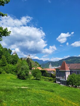 view of the village