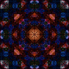 Seamless kaleidoscope pattern. Texture art
