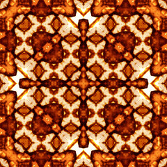Seamless kaleidoscope pattern. Texture art