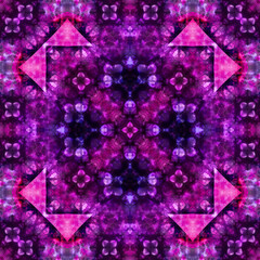 Seamless kaleidoscope pattern. Texture art