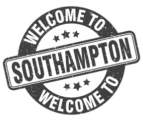Welcome to Southampton stamp. Southampton round sign