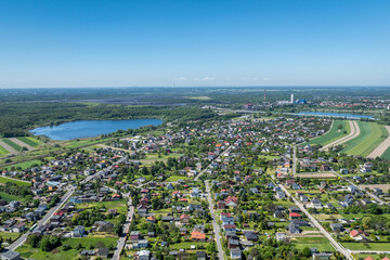 Gierałtowice - Panorama lotnicza - piękny krajobraz śląska 
