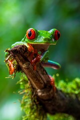 red eyed tree frog