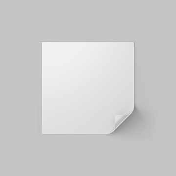 Curled Sticker JPG With Neutral Background