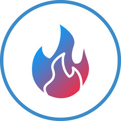 Vector Design Fire Icon Style