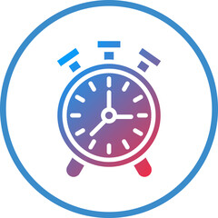 Vector Design Alarm Clock Icon Style