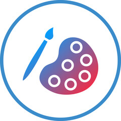 Vector Design Color Palette Icon Style