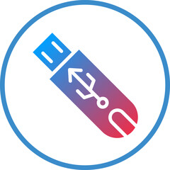 Vector Design Flash Disk Icon Style