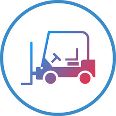 Vector Design Forklift Icon Style
