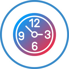 Vector Design Clock Icon Style
