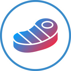 Vector Design Steak Icon Style