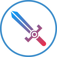 Vector Design Sword Toy Icon Style