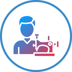 Vector Design Tailor Icon Style