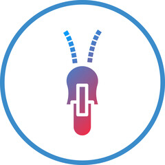 Vector Design Zipper Icon Style