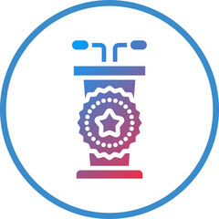 Vector Design Winner Podium Icon Style