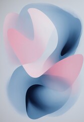 Soft Pastel Abstract Curves