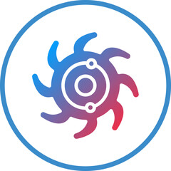 Vector Design Black Hole Icon Style