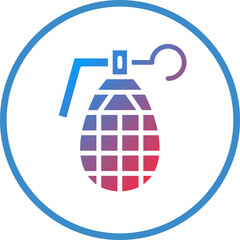 Vector Design Grenade Icon Style