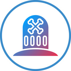 Obraz premium Vector Design Pirate Grave Icon Style