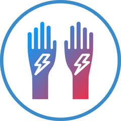 Vector Design Electrician Gloves Icon Style