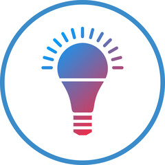 Obraz premium Vector Design Led Lamp Icon Style