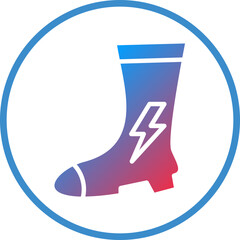 Vector Design Electrician Boots Icon Style